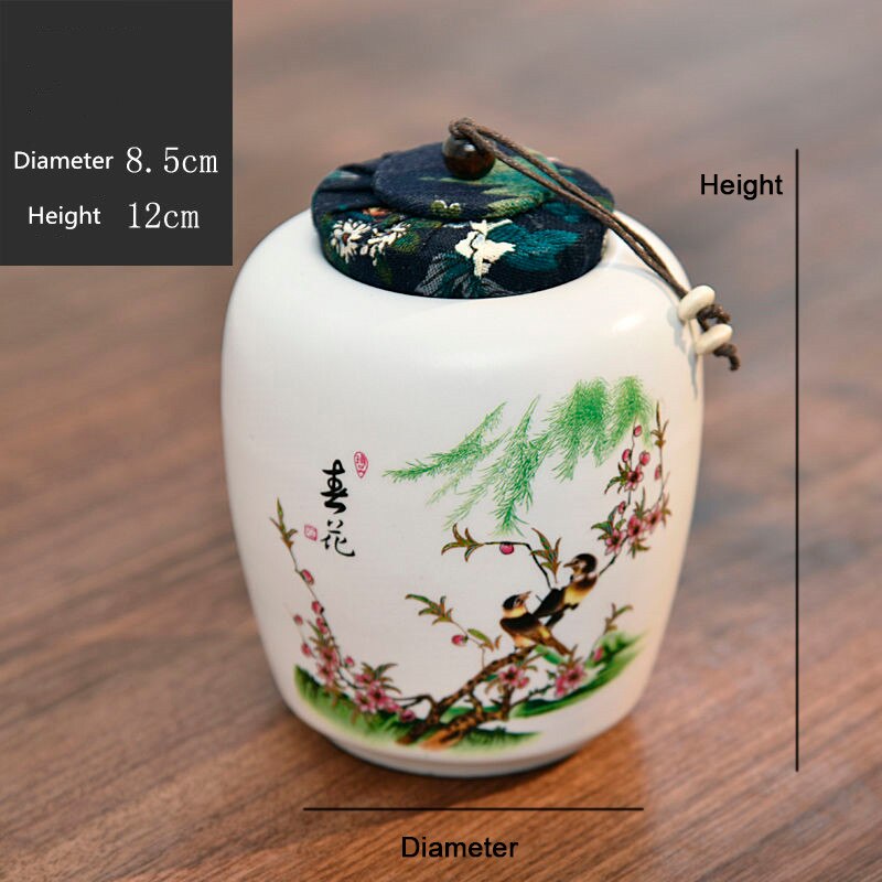 24 kleuren chinese inkt stijl theedoos met deksel groene thee opslagblikken snoeppot kantoor thuis koffie container doos porselein