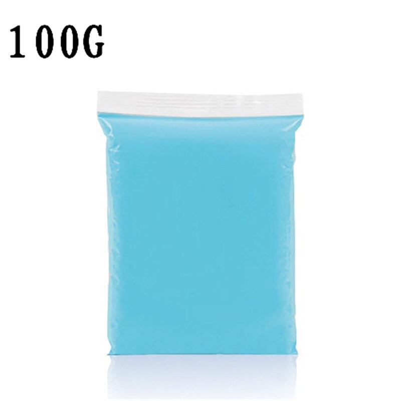 Fluffy Slime Toys Kids DIY Modelling Polymer Clay Intelligent Learning Education Slime Additives Plasticine Toys For Children: Sky Blue