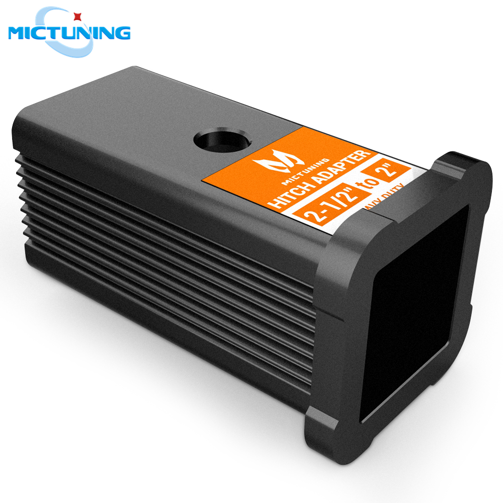MICTUNING 2-1/2" Class V to 2" Class III&amp;IV Trailer Hitch Receiver Adapter Reducer Sleeve Convertor for Bike Rack Cargo Carrier