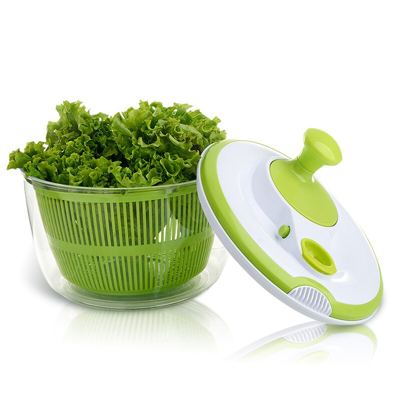 Oloey vegetabilsk vaskemaskine køkken mad frugt grøntsager dehydrator tørretumbler plast manuel salat spinner dørslag kurv opbevaring tørring