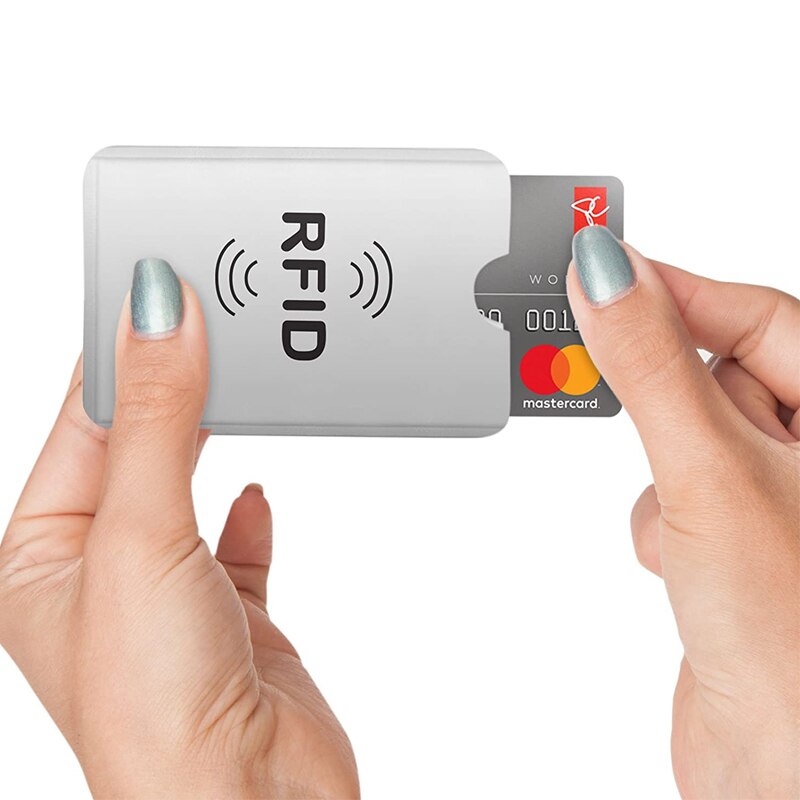 7 kpl anti-skannaus korttiholkit rfid esto korttipidike nfc lukija lukko pankkikortin suojakotelo alumiinifolio lompakon suoja