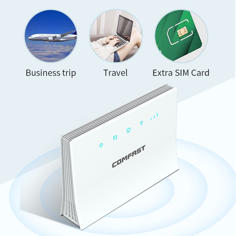 Comfast 300Mbps 4G LTE WiFi Wireless Router SIM Card CAT4 Routers LAN RJ45 Port Mobile 2.4G Wifi-Router Wi fi Modem AP Outdoor