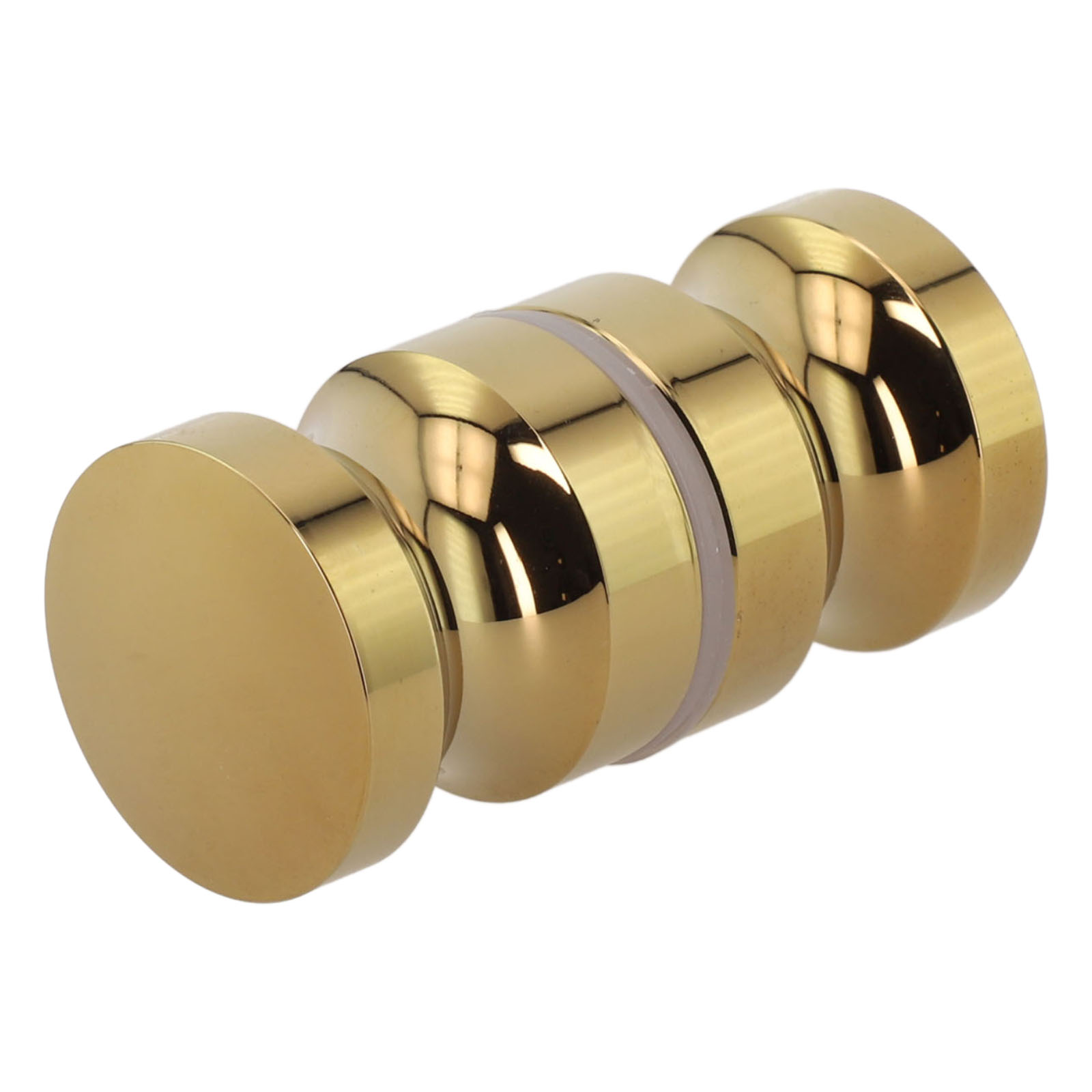 Aluminum Alloy Single Hole Glass Door Handle Back-to-Back Glass Door Knob Puller Bathroom Shower Handle Gold Wine Cabinet Handle