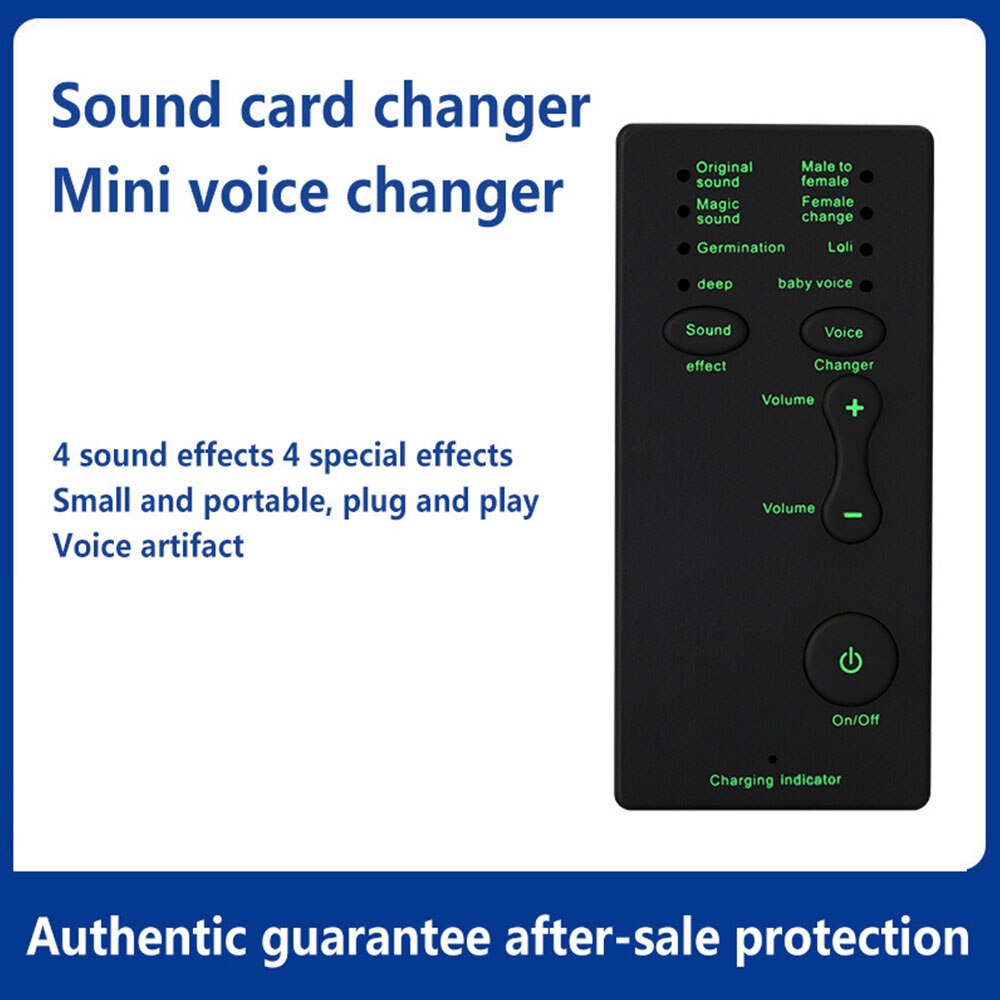 Microphone Voice Changer 7 Different Sound Changes Game Voice Microphone Adapter for PS4 Xbox PC Phone Tablet Laptop
