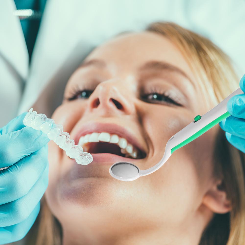 Espejo Dental con luz Led, instrumento de inspección, superbrillante, antiniebla, herramienta Dental