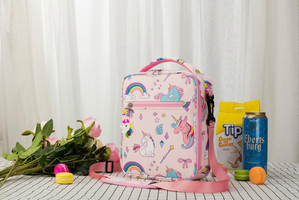 Einhorn schüler mittagessen tasche Isolierte Mittagessen Taschen Oxford Reise Notwendig Picknick Beutel unisex Thermische Abendessen Kasten Lebensmittel fallen