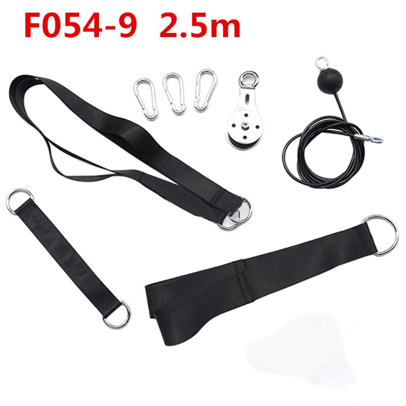 Gym Fitness DIY Pulley Cable Machine Arm Biceps Triceps Lifting Hand Gripper Strengths Trainer Exercise Pulley Training Device: Chocolate