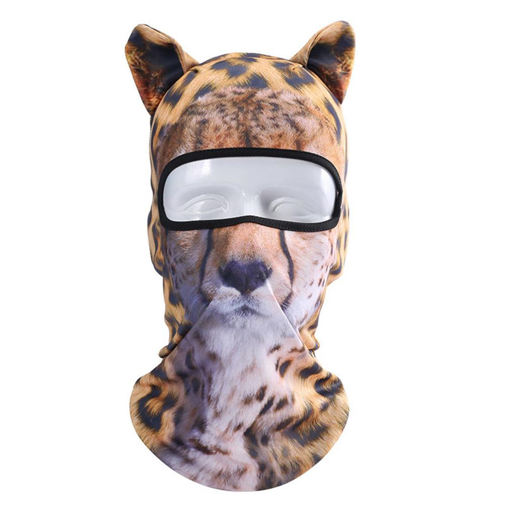 3D Animal Cat Dog Outdoor Bicycle Cycling Sport Ski Full Face Mask Hat: A
