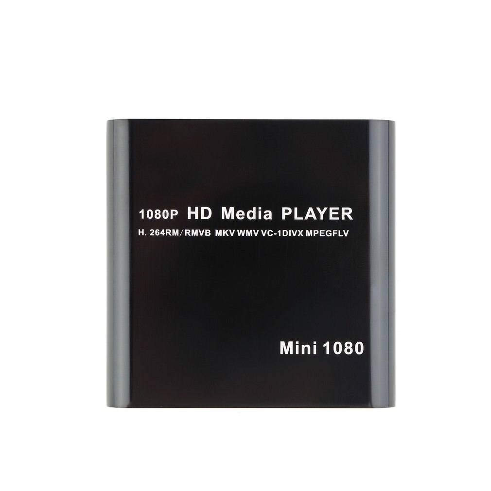 1080P HDD multimédia multifonction RMV MP4 AVI FLV lecteur MKV/H.264/RMVB Full HD avec lecteur de carte USB hôte prise américaine