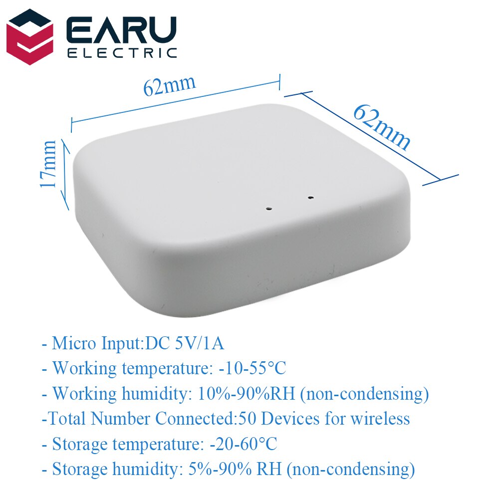 Tuya Wireless Zigbee Bridge Smart Home Zigbee Gateway Hub Remote