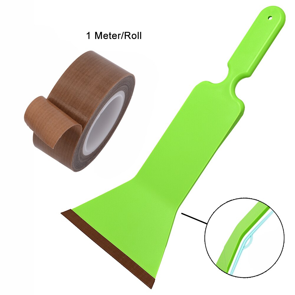 Foshio Raam Verven Glas Schraper Ptfe Vilt Rand Voorruit Carbon Fiber Vinyl Wrap Zuigmond Wasstraat Reinigen Bulldozer Tool: 1 meter Set
