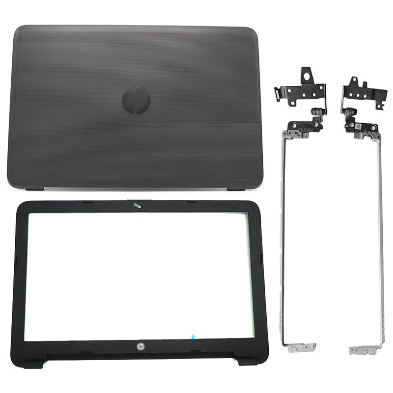 Laptop LCD Back Cover/Front Bezel/Hinges/Palmrest/Bottom Case For HP 15-AY 15-BA 15-BD Series 859511-001 Black 855027-001: AB Hinges