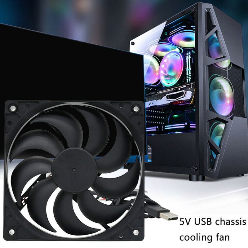 Diy Koelventilator DC5V Usb Power Silent Fan Cooler Voor Router Tv Box Radiator Elektronische Apparatuur Kits