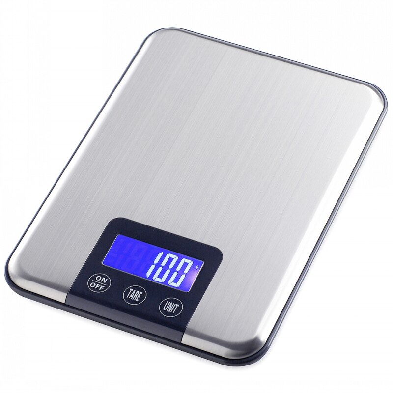 NEWACALOX Digital Kitchen Scale 15kg x 1g Protein Food Die Postal Fish Balance Cuisine LCD Eletronic Weighing Health Scales