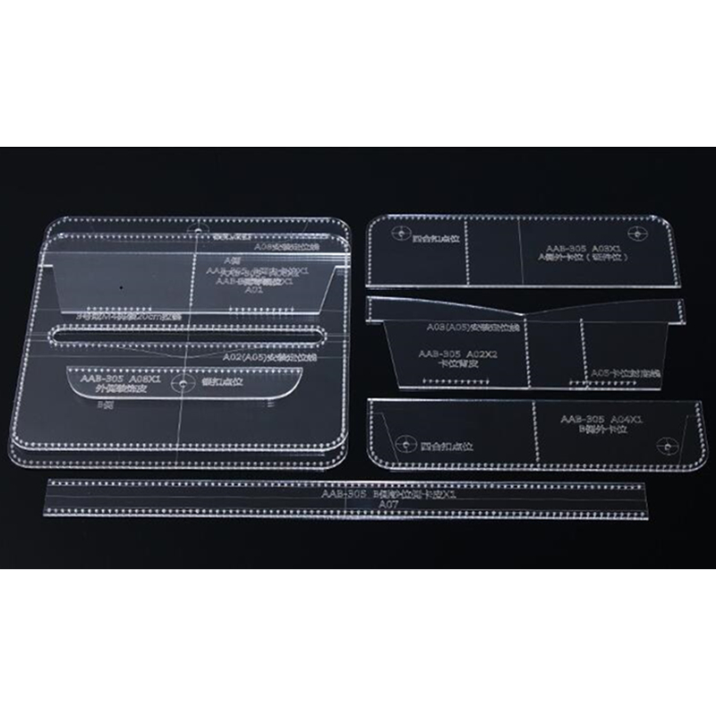 1 Set DIY Long Wallet Acrylic Template Leather Cra... – Vicedeal
