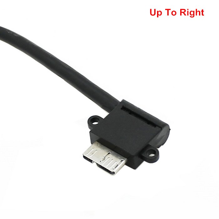 Up & Down Angled 90 Degree USB 3.0 to Micro 10Pin Right & Left Angled Cable 20cm for & Hard Disk SSD