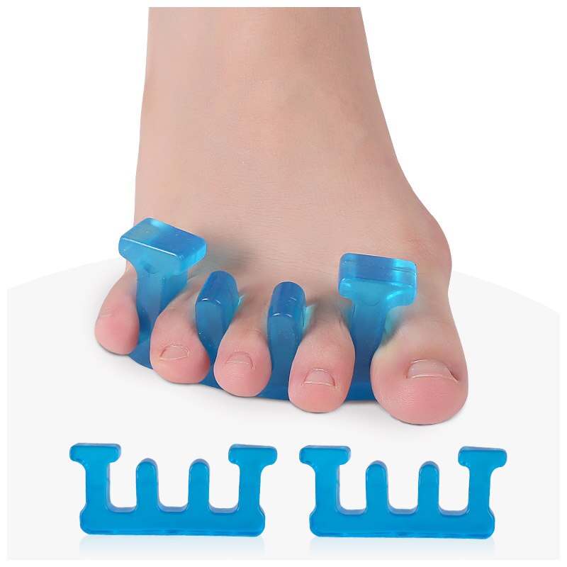 2PCS/Set SEBS Toe Separator Reusable Toe Separator Three-Hole Toe Separator Barb Toe Spacers For Foot Care Accessories