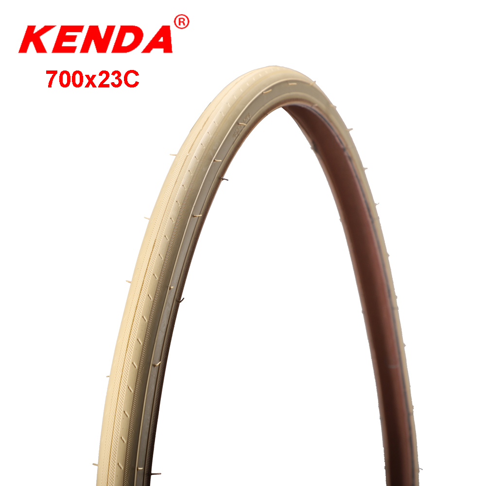 Kenda Beige Fietsband 700 * 23C Racefiets Banden 700C Wire Bead Ultralight 405G Lage Weerstand 110 Psi