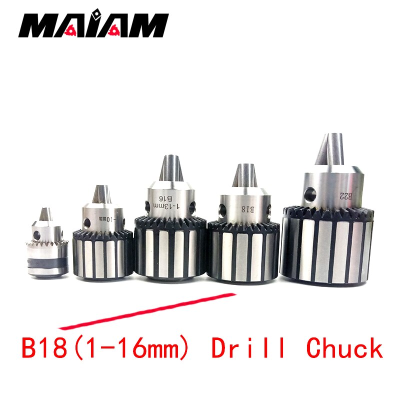 Borrchuck  b10 b12 b16 b18 0.6-6mm 1-10mm 1-16mm 1-13mm 3-16mm 1-16mm chuck för cnc verktygsmaskin borrchuck rotationsklämning