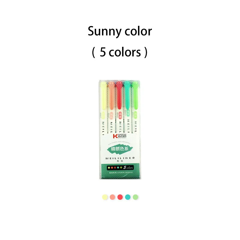 3/5/10/25 Farben Textmarker Pastellmarker Doppelspitze Fluoreszierender Stift für Kunstzeichnungen Kritzeln Markieren Schule Büromaterial: verrotten