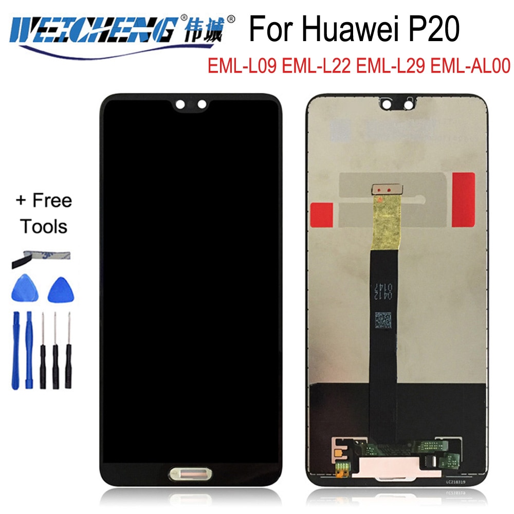 Für Huawei P20 EML-L09C EML-L29C/P20 Lite Nova 3e/P20 Profi CLT-L09 CLT-L29 LCD Anzeige + berühren Bildschirm digitizer Montage