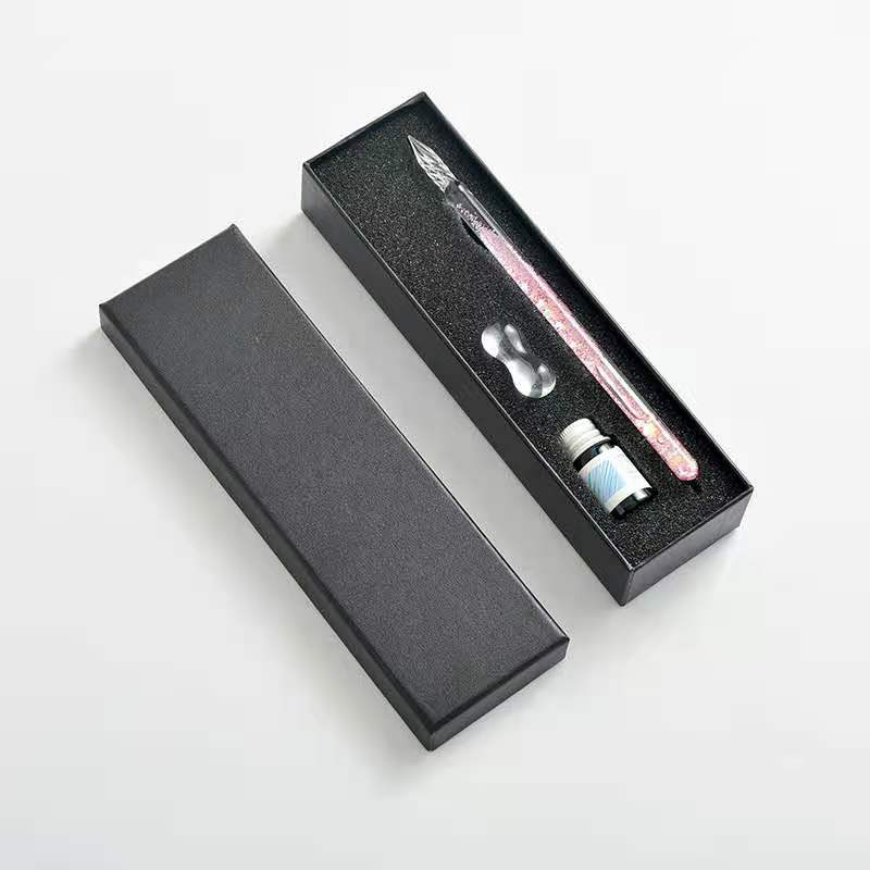 Quicksand Gradient Colour Glass Dip Pen 16 Style Student Stationery School Supplies Writing Printing Fountain Pen School: 8