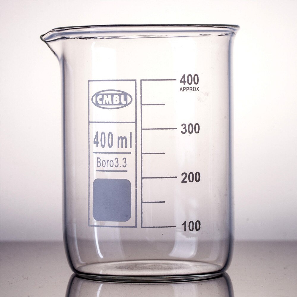 400ml,Glass Beaker Low Form,Made From Borosilicate Glass3.3