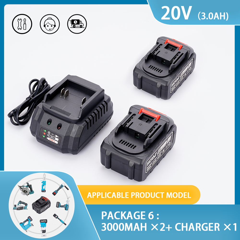 Rechargeable Lithium Battery Series 20V Charger For Cordless Drill/Saw/Screwdriver/Wrench/Angle Grinder Brushless Power Tool: green / UK