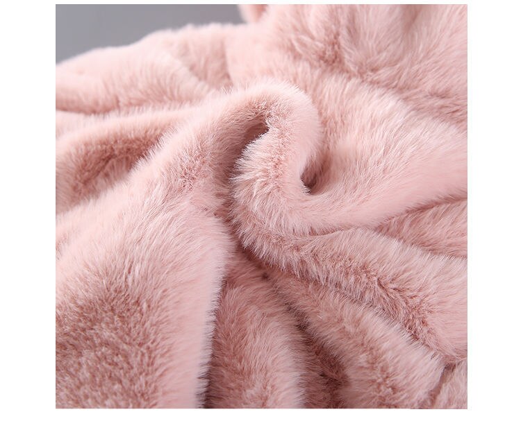 Manteau à capuche en fausse fourrure pour bébé fille de 2 à 7 ans, vêtements léopard à manches longues, manteau et moelleux, belle cape d'extérieur pour enfants