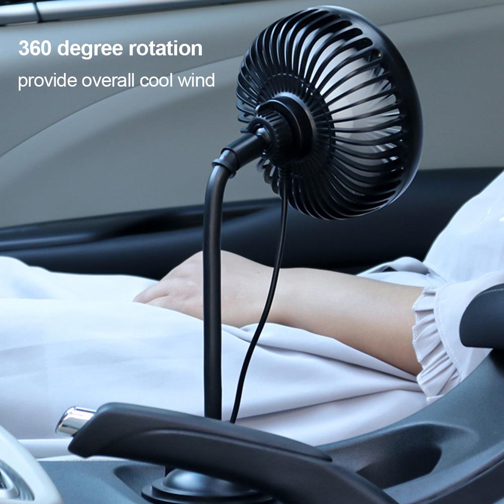 Car Cooling Fan Automobile Vehicle Fan Snap-in USB Powered 3-Speed Fan Portable Electric Fan Air Circulation Fan&High Airflow