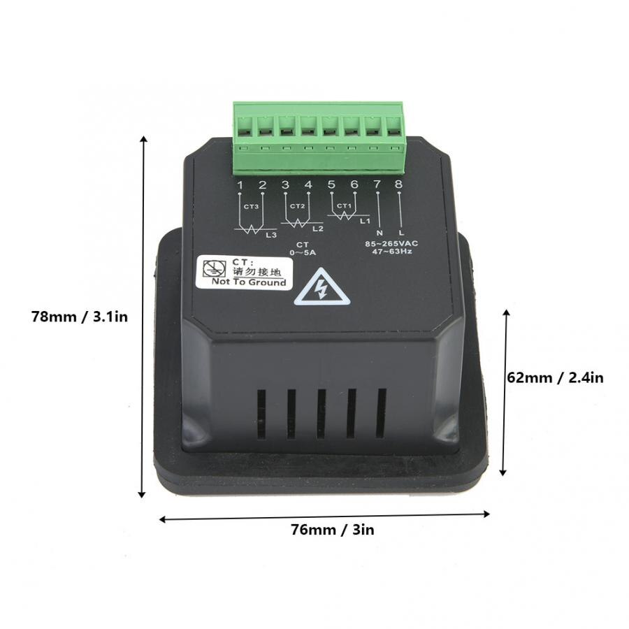 GV23AT Generator Three-Phase AC Ammeter Tester Digital Display AC Current Meter Digital Current Meter