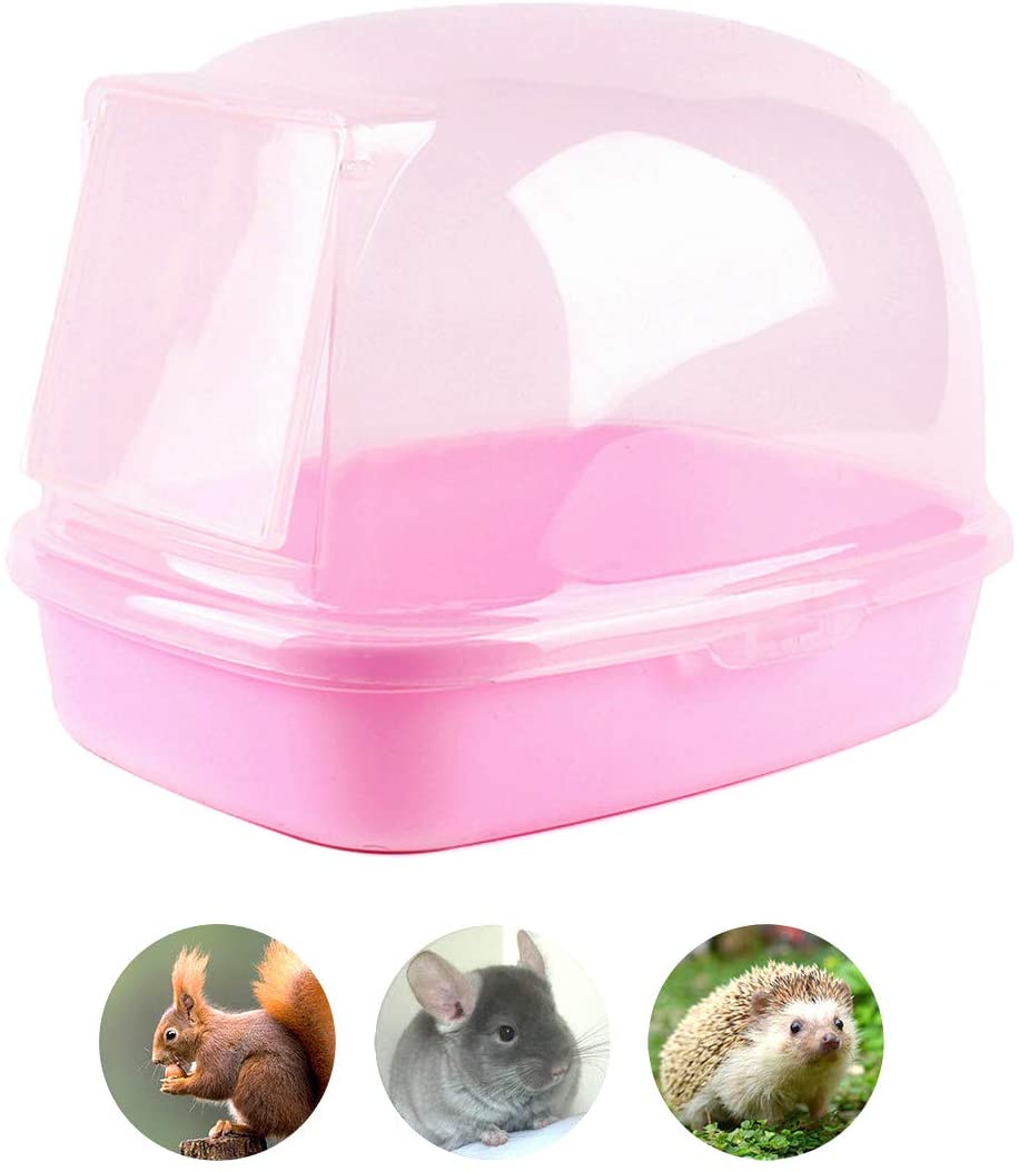 Chinchilla – bain sec hérisson, salle de sable, Sauna, toilettes, salle de douche, petit Animal, maison de bain, poussière d'écureuil, bain pour animaux de compagnie, salle de bain