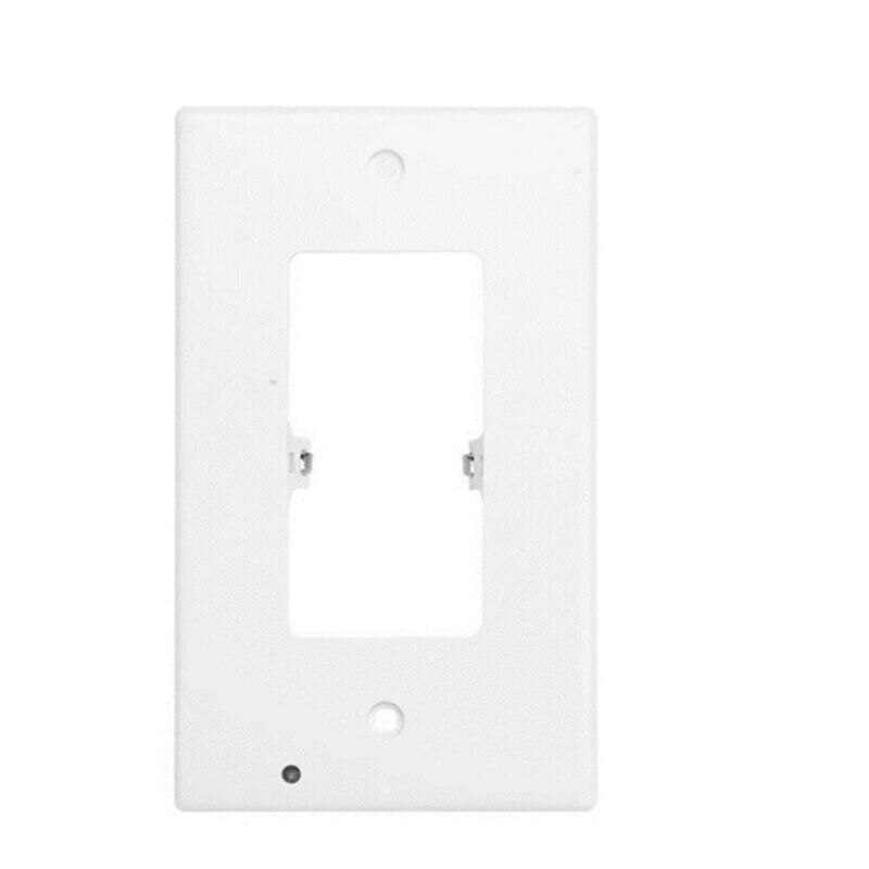 Placa de pared de salida con luces LED nocturnas, placa de pared dúplex, cubierta de luz Led nocturna, Sensor de luz ambiental para pasillo y dormitorio: 1PCS Rectangle