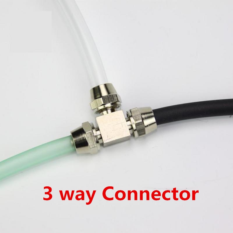 Rvs Aquarium Co2 Connector Terugslagklep Hoge Druk DIY CO2 Systeem Aqatic Accessoires Voor Fish Tank Water Plant