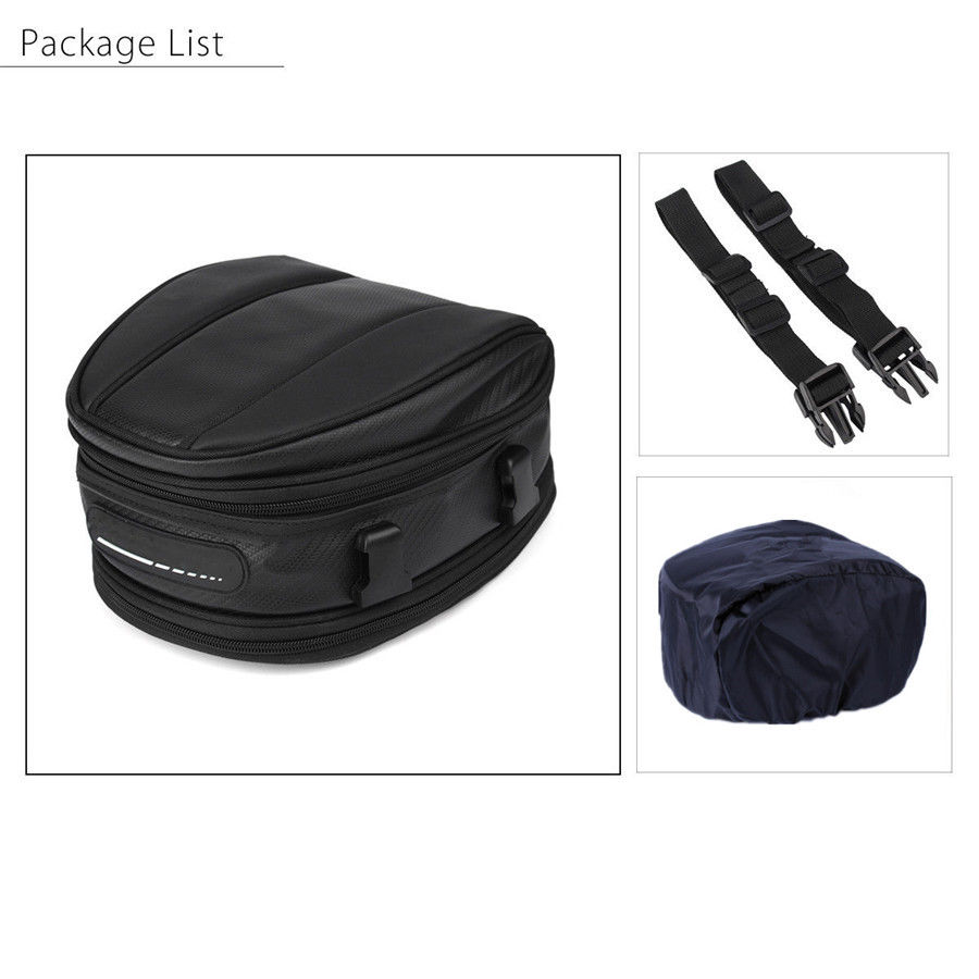 Back bags Pack Motorcycle bag Black Waterproof Motorcycle Luggage Seat