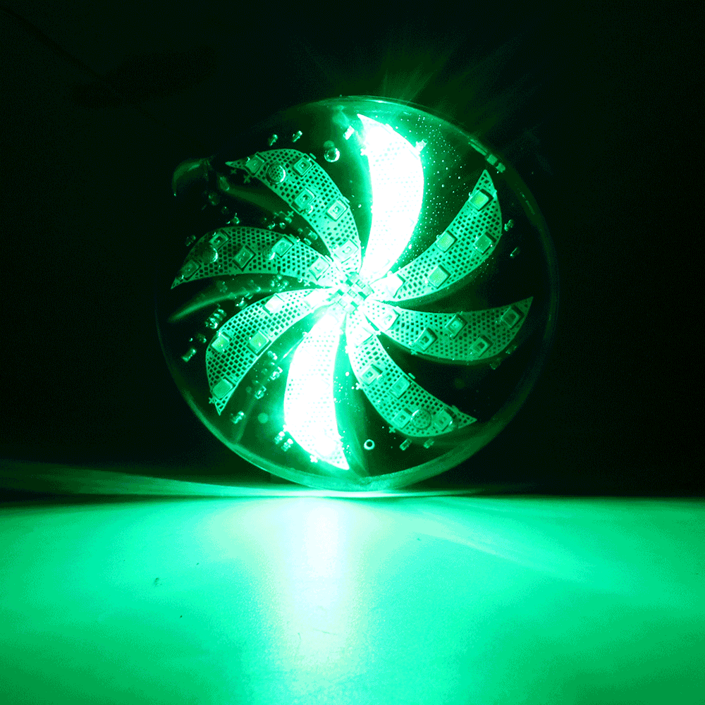 Motorcykel bil atmosfære lampe 6/8/10cm modificerede vindmølle lys flash lampe brandhjul lys auto led strobe lys bil styling