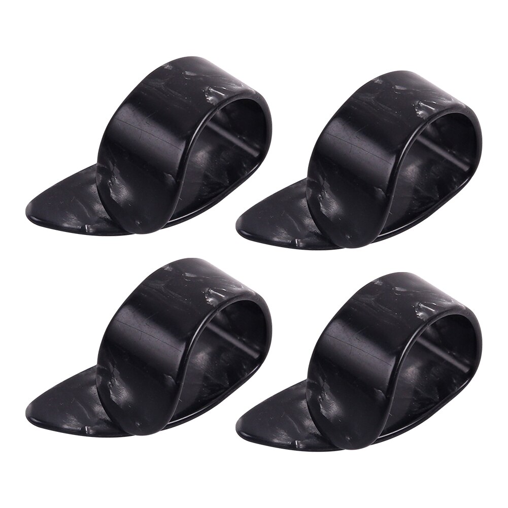 Lot de 4 médiators pour guitare ukulélé, basse, instrument de musique léger en celluloïd, accessoires électriques et acoustiques pour le pouce