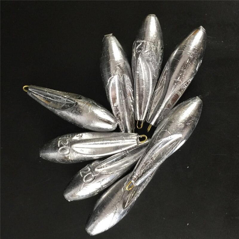 1 Pc 10G-200G Lood Sinkers Water Lood Gewichten Oval Split Shot Olijf In Lijn Vissen visgerei Accessoires Hollow En Effen