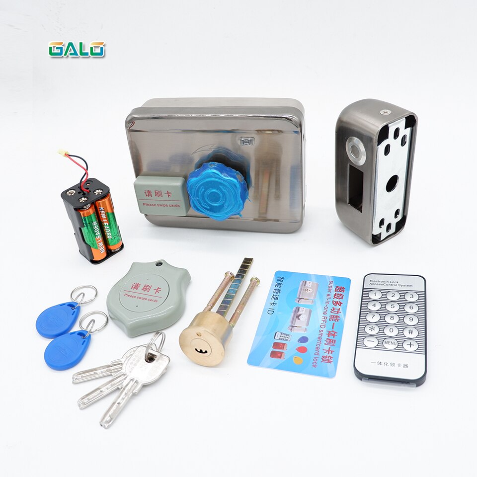 AA Dry Battery Easy Install Smart Lock RFID Electronic Locker Door Lock Wireless Rfid Electronic Battery Proximity Card Lock: S kit a