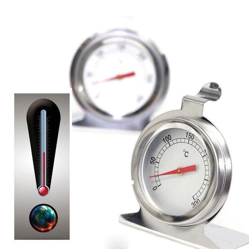 Keuken Oventhermometer met Grote Wijzerplaat, Oventhermometer met Staande Wijzerplaat Roestvrij Staal Grote Keukenbakbenodigdheden Keuken Kookoventhermometer voor BBQ Ovengrill