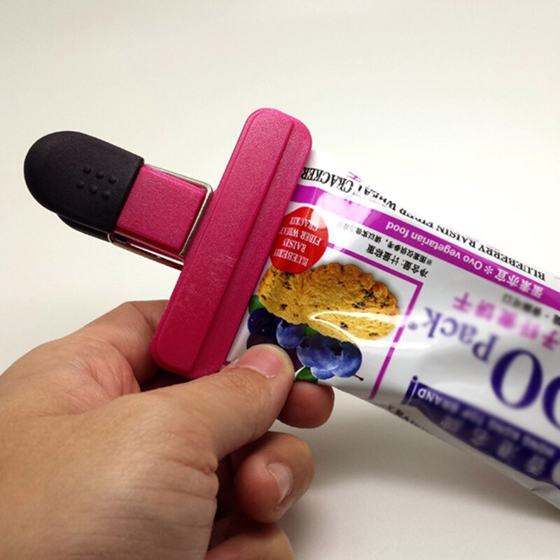 Plastic food sealed bag fresh food clip keep moisture-proof closed clip file binding clip kitchen tool universal seal clip