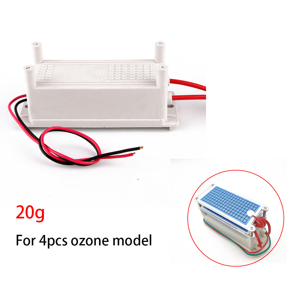 Generador de ozono de 5g, 10g, 20g, fuente de alimentación, pieza de generador de ozono DIY, componentes purificadores de esterilización de aire para generador de ensamblaje DIY