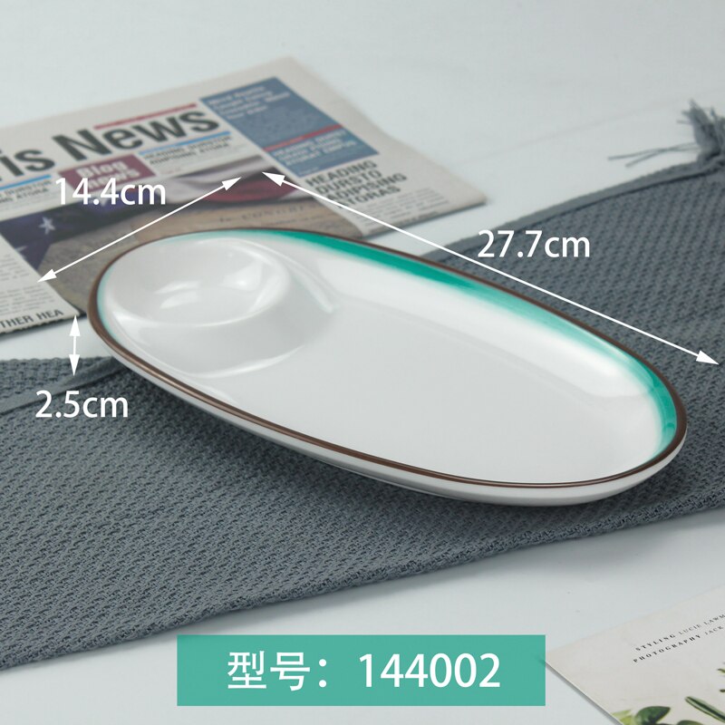 A8 vaisselle en mélamine assiette de forme spéciale pour usage domestique et Restaurants servant plat porcelaine cai die dîner: 144002