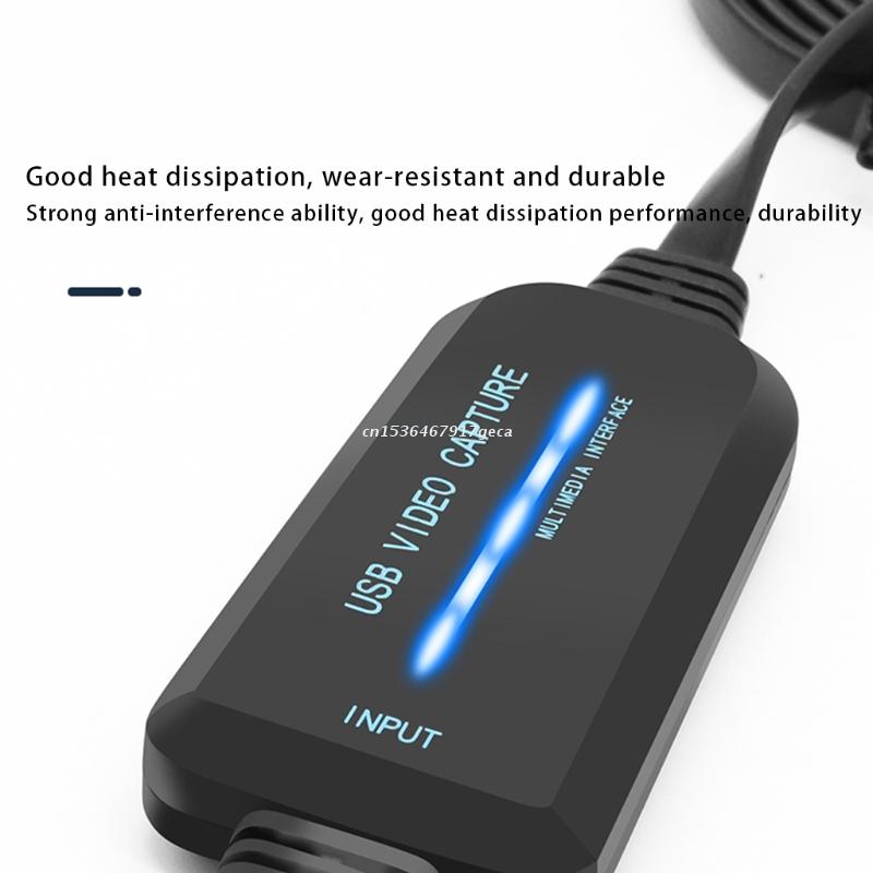 Video Capture Card Apparaat, USB2.0 Adapter Grabber Vhs Videorecorder Tv Naar Dvd Converter Ondersteuning Windows7/8//Xp/Vista Pc