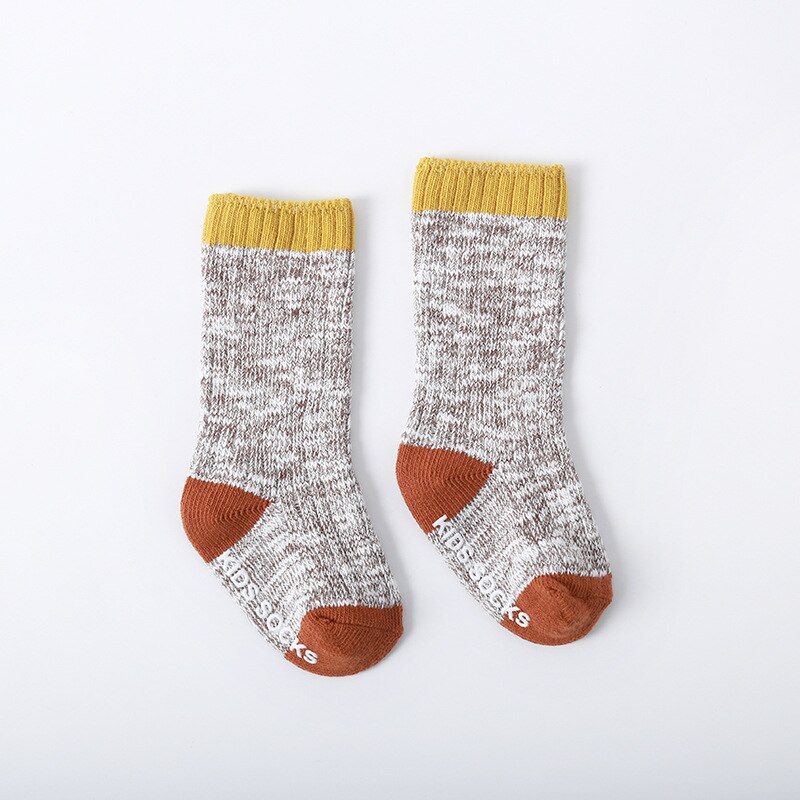 Kindersokken voor meisjes jongens katoenen verdikking kleding accessoires kniekousen voor meisjes kinderen lente antislip hoge sokken: 5 / S(0-1t)