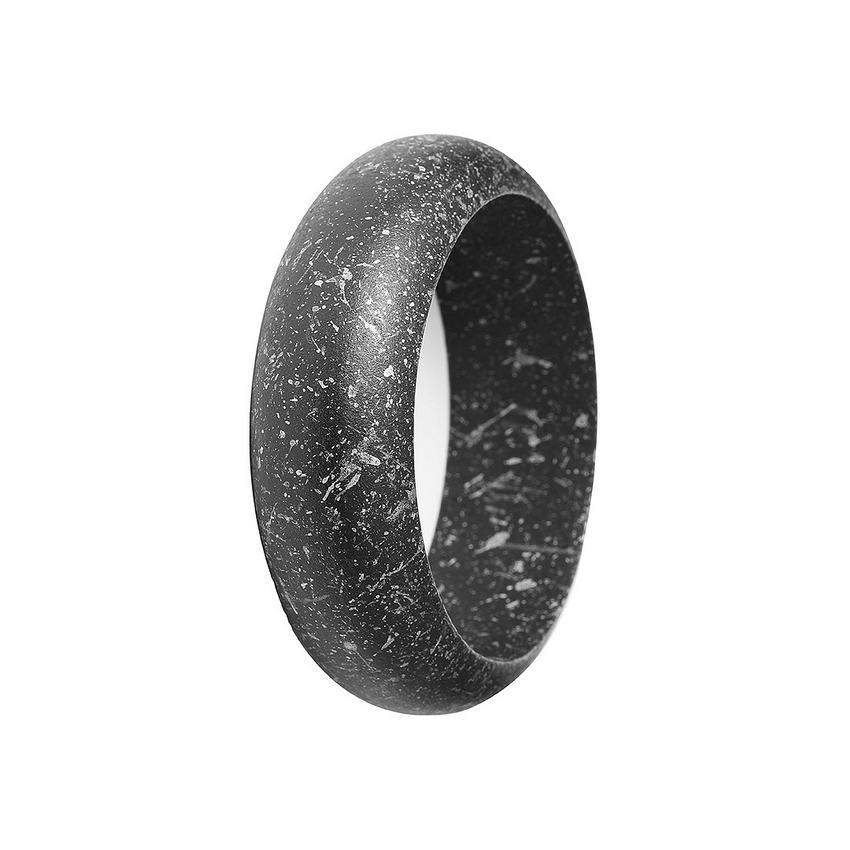 Vintage gesprenkelte, breite armreifen aus naturholz für damen, farbige holzmanschetten, weihnachtsarmbänder, armreifenschmuck: B056 schwarz