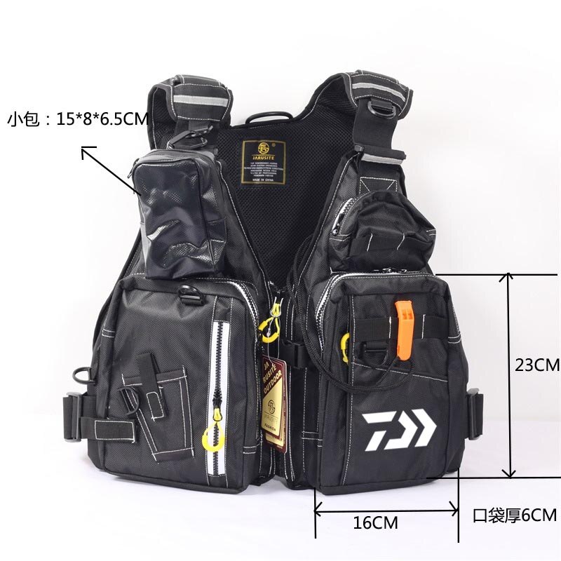 Vissen Vesten Reddingsvest Drijfvermogen Pak Draagbare Volwassen Professionele Ademend Waterdicht Zee Vissen Reizen Multi-Zakken Vest
