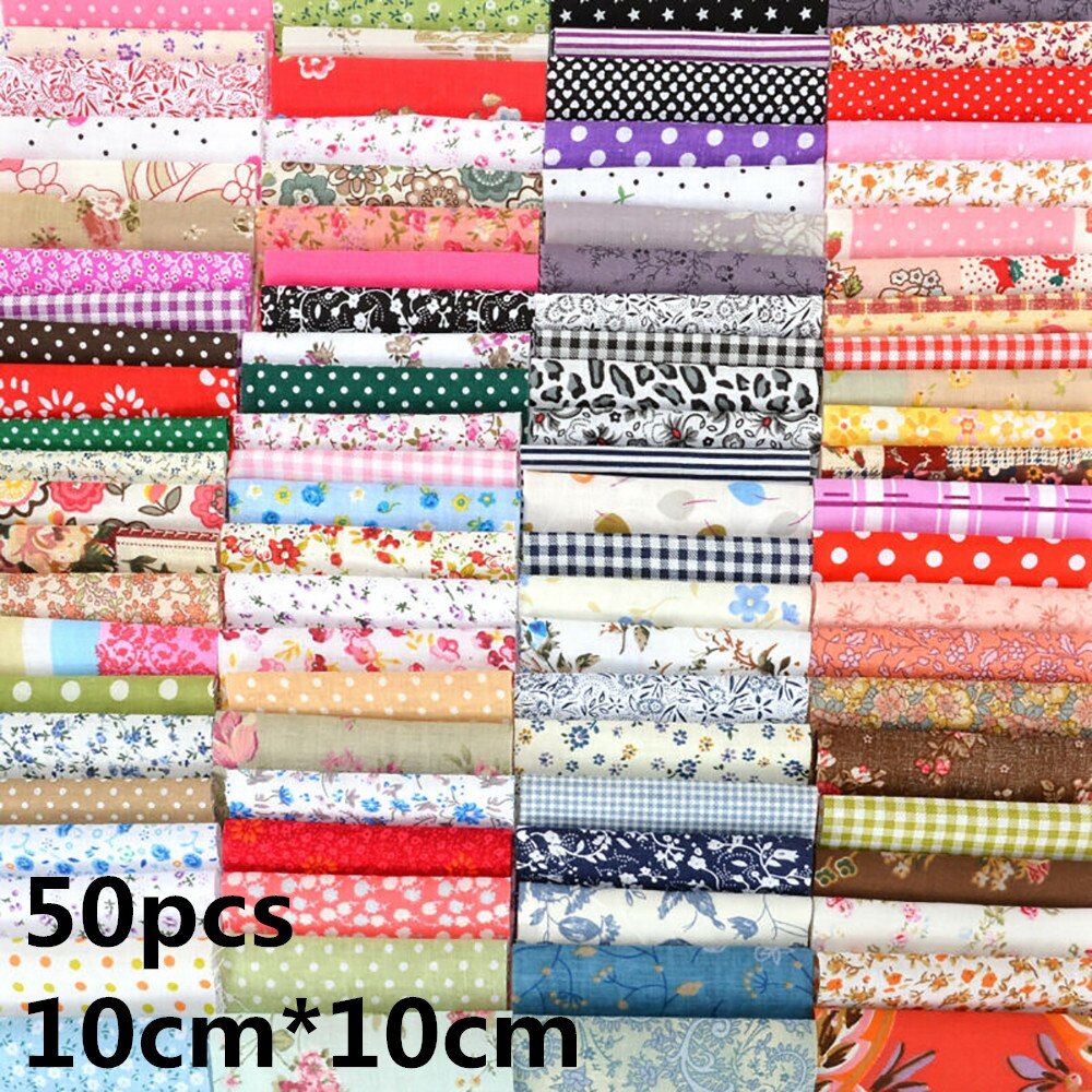 Handmade Fabric Home Making Material DIY Square Cotton Patchwork Craft