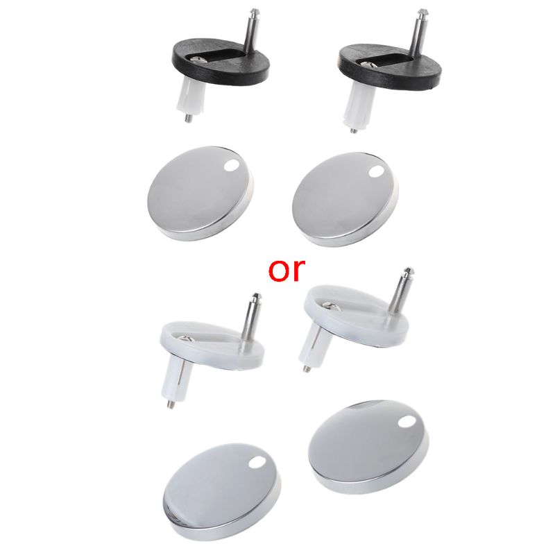 2Pcs Top Fix WC Toilet Seat Hinges Fittings Quick Release Cover Hinge Screw Replacement Toilet Seat Hinges Hardware