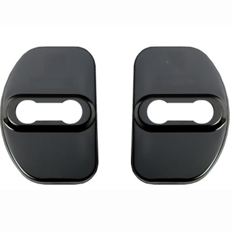 Para Renault Koleos Kadjar Captur Gama Completa 4 unids/set de cerradura de puerta cubiertas de coche accesorios interiores de acero inoxidable: Black